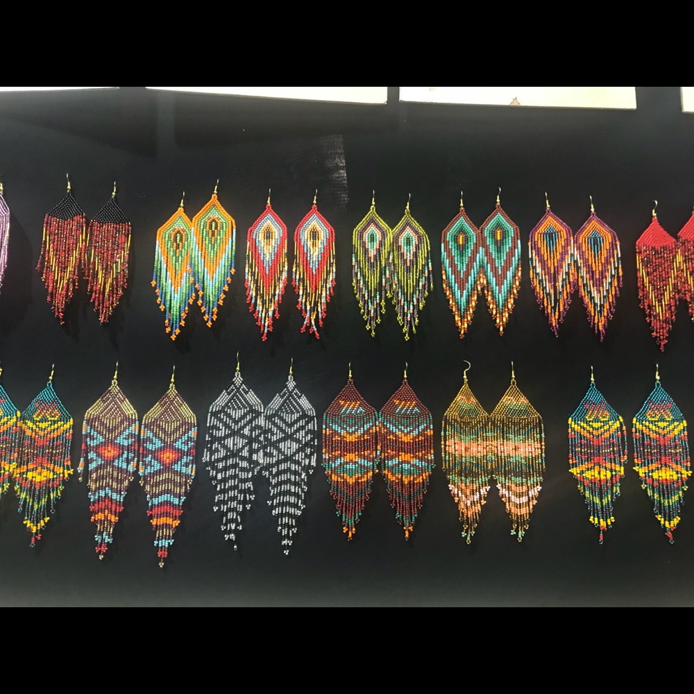 Handmade Colombian earrings.